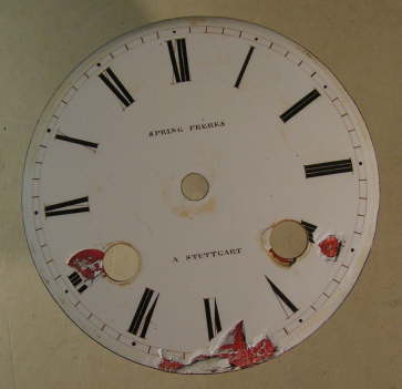 zifferblatt einer Standuhr
